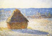 Meule,Effet de Neige le Matin Claude Monet